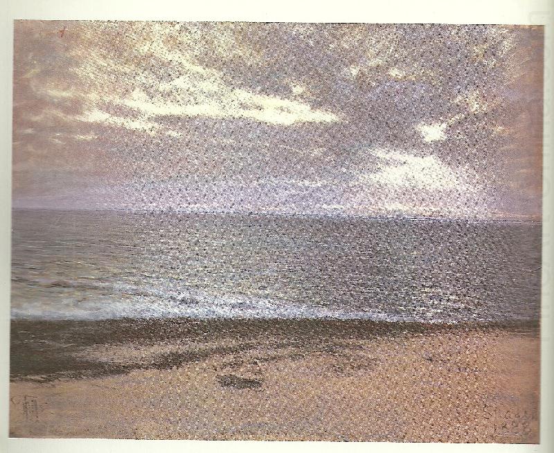 thorvald niss morgen ved stranden efter regn, skagen china oil painting image